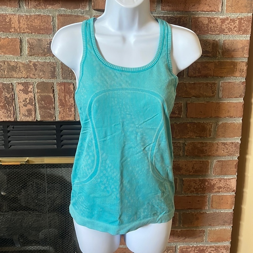 Lululemon Swiftly Tech Racerback Heathered Peacock
